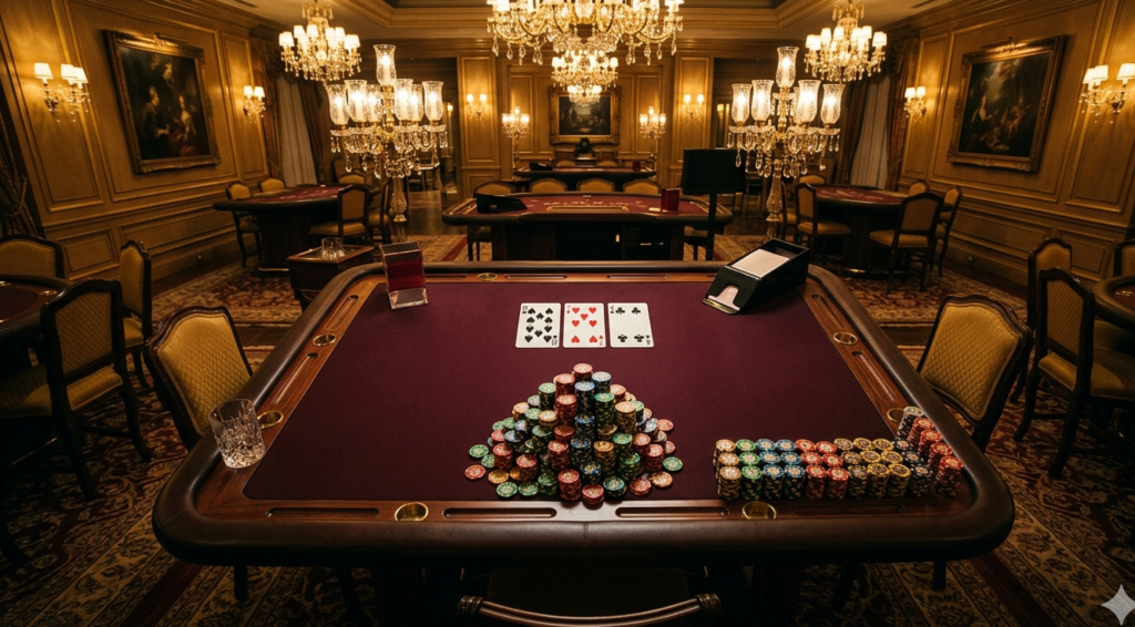 Blackjack-Tisch mit hohen Chipstapeln - Don Johnson 15 Millionen Dollar Gewinn