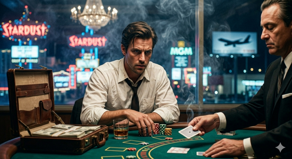 Frederick Smith am Blackjack-Tisch in Las Vegas - Wie Blackjack FedEx rettete im Noir-Stil