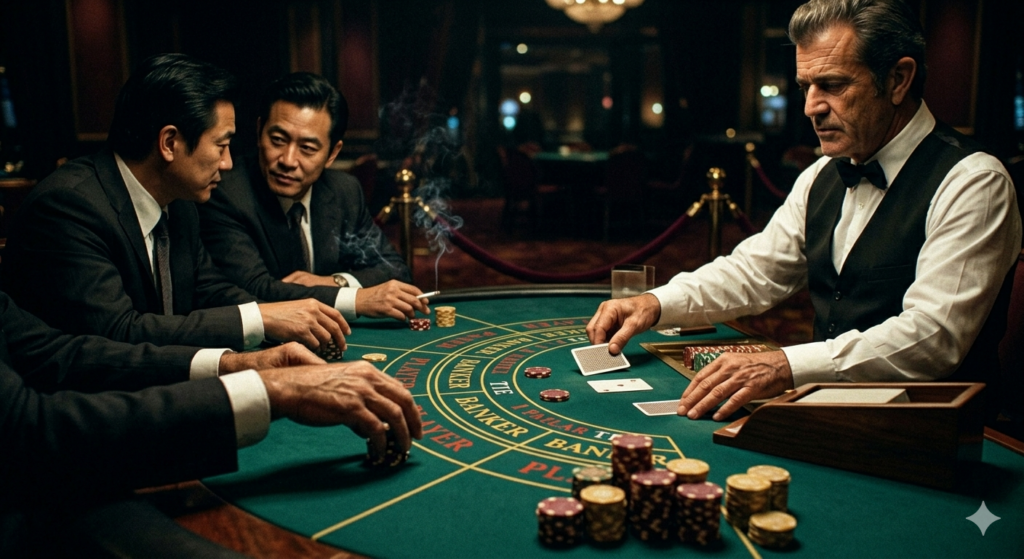 Die Tran Organisation am Baccarat-Tisch - Casino-Betrug im Noir-Stil