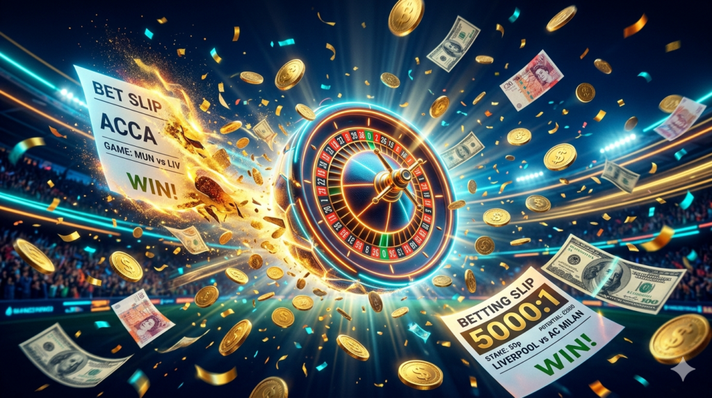 Die verruecktesten Sportwetten-Gewinne aller Zeiten - Wettscheine und Goldmuenzen